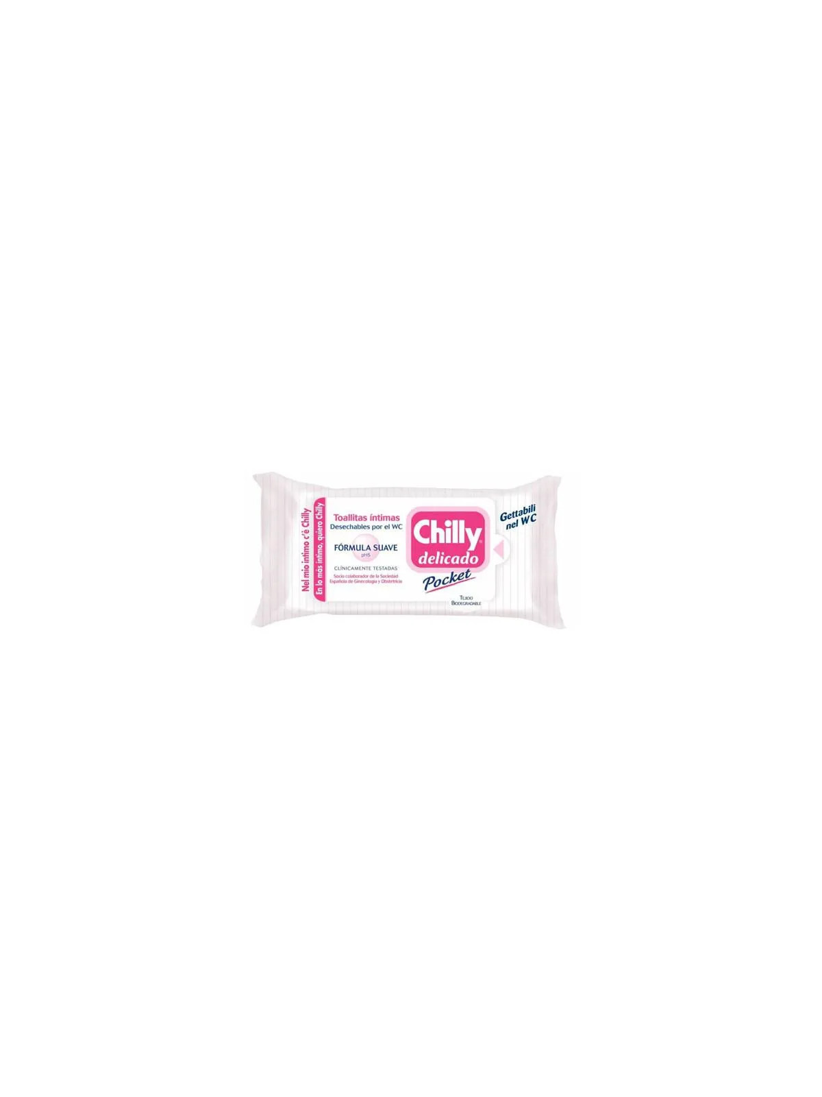 Chilly Delicado Pocket Lingettes Intimes Formule Douce 12 Unités