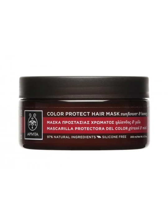 Apivita Color Protect Masque Capillaire Tournesol et Miel 200ml