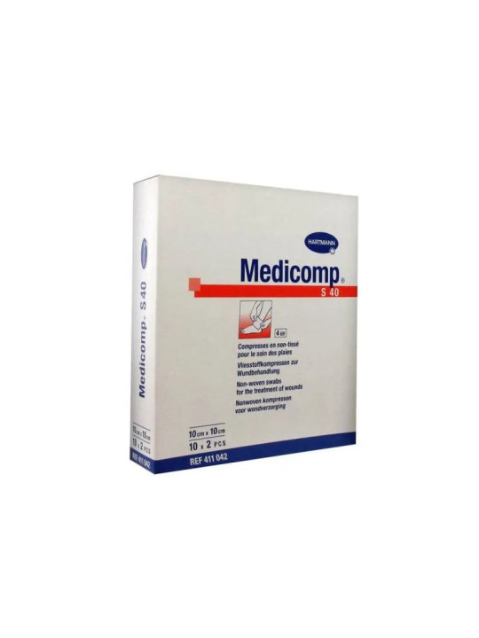 Hartmann Medicomp Stérile Gaze 10x10cm 10x2 Unités