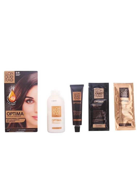 Llongueras Optima Coloration Permanente Sans Ammoniaque 6.41 Chocolat