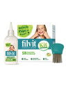 Filvit Dimeticona Anti-Poux Lotion 125ml Coffret 3 Produits