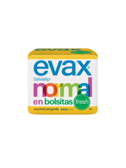 Evax Normal Fresh Protège-Slip Pochettes Individuelles 20 Unités