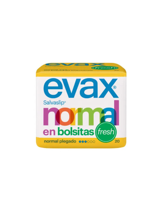 Evax Normal Fresh Protège-Slip Pochettes Individuelles 20 Unités