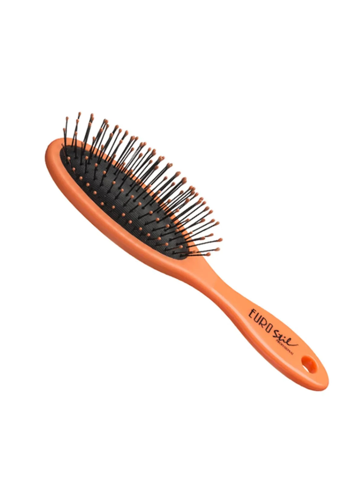 Eurostil Petite Brosse Ovale Orange Fluo 1 unité