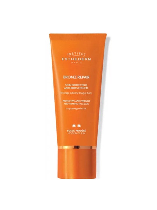 Institut Esthederm Bronz Repair Soin Protecteur Anti-Rides Fermeté Soleil Doux Soleil Modéré 50ml