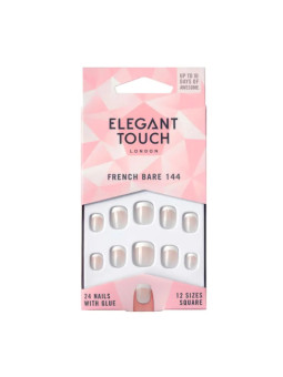 Elegant Touch Natural French Bare 144 Faux Ongles XS