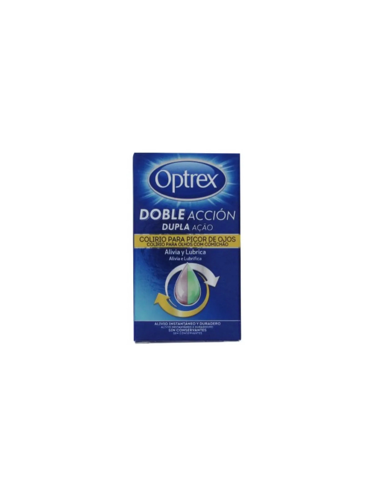 Optrex Doble Acción Splash Gouttes Démangeaison Yeux 10ml