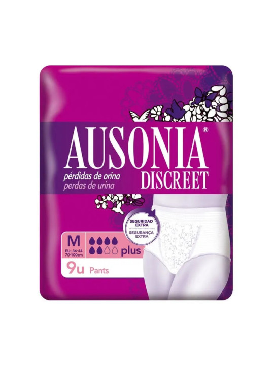 Ausonia Discreet Plus Pants Taille M 9 Unités