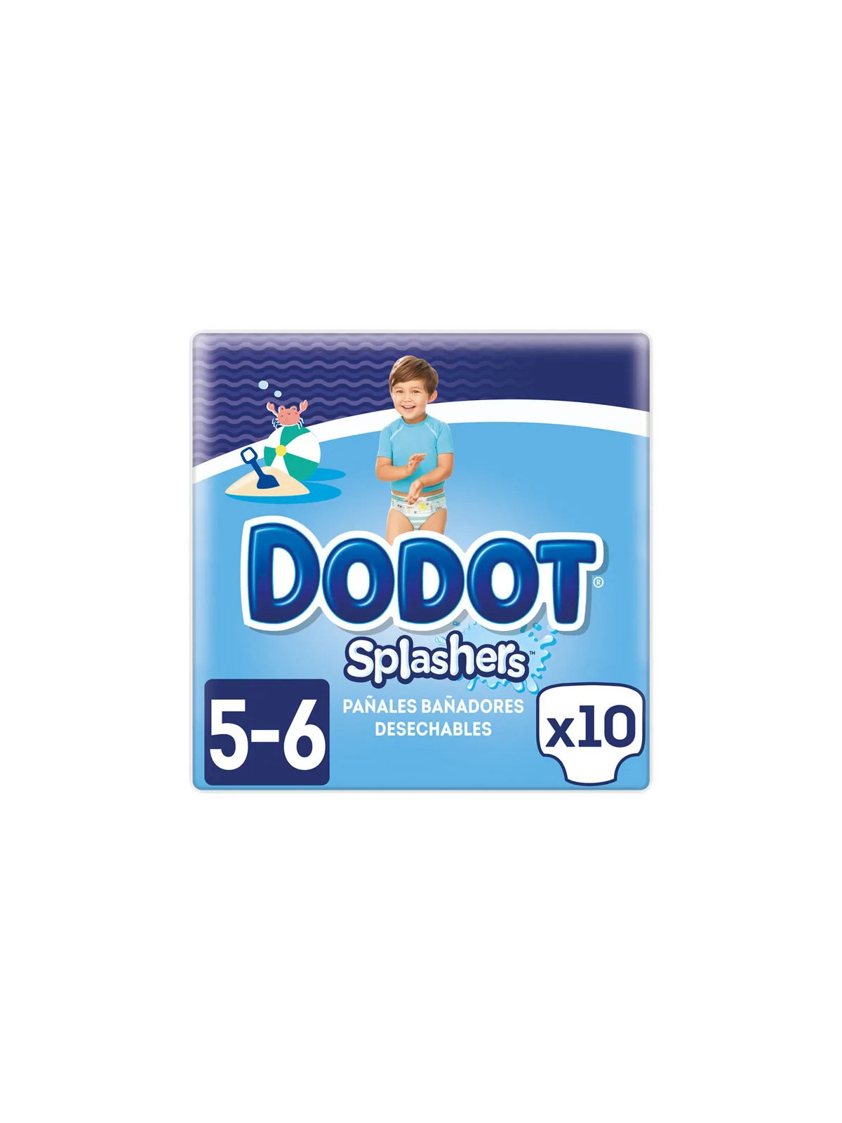 Dodot Splashers Couches de Bain Taille 5 10 Unités