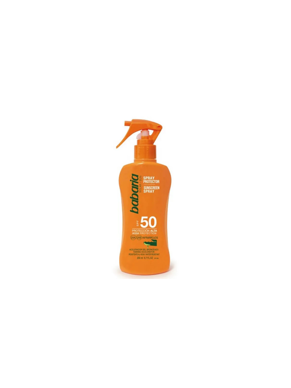 Babaria Lait Solaire à l'Aloe Vera SPF50 200ml