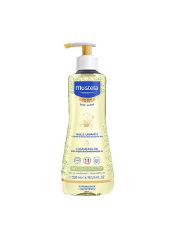 Mustela Bébé Huile Lavante Peaux Sèches 500ml