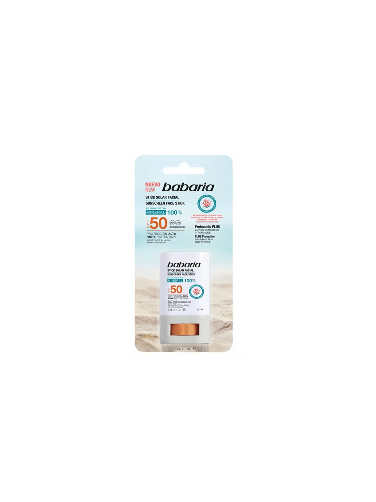 Babaria Stick Solaire Visage SPF50 20g
