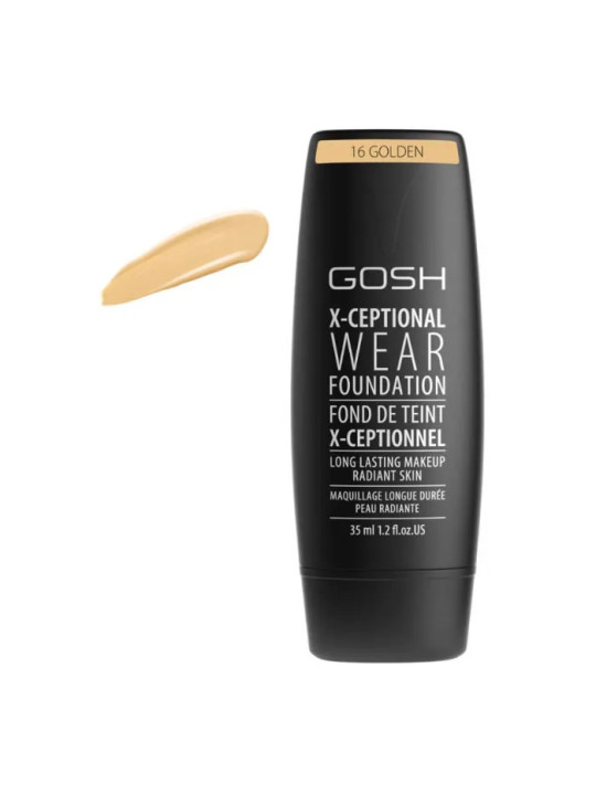 Gosh X-Ceptional Wear Foundation Long Lasting Makeup 16 Golden 35ml