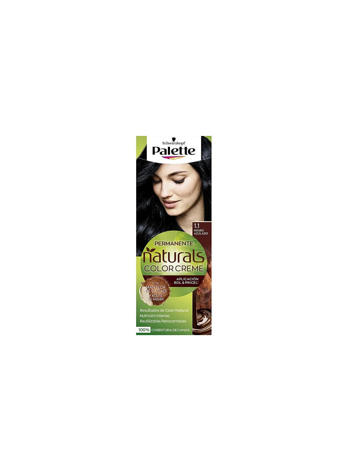 Schwarzkopf Palette Naturals Color Creme 1.1 Noir Bleuté