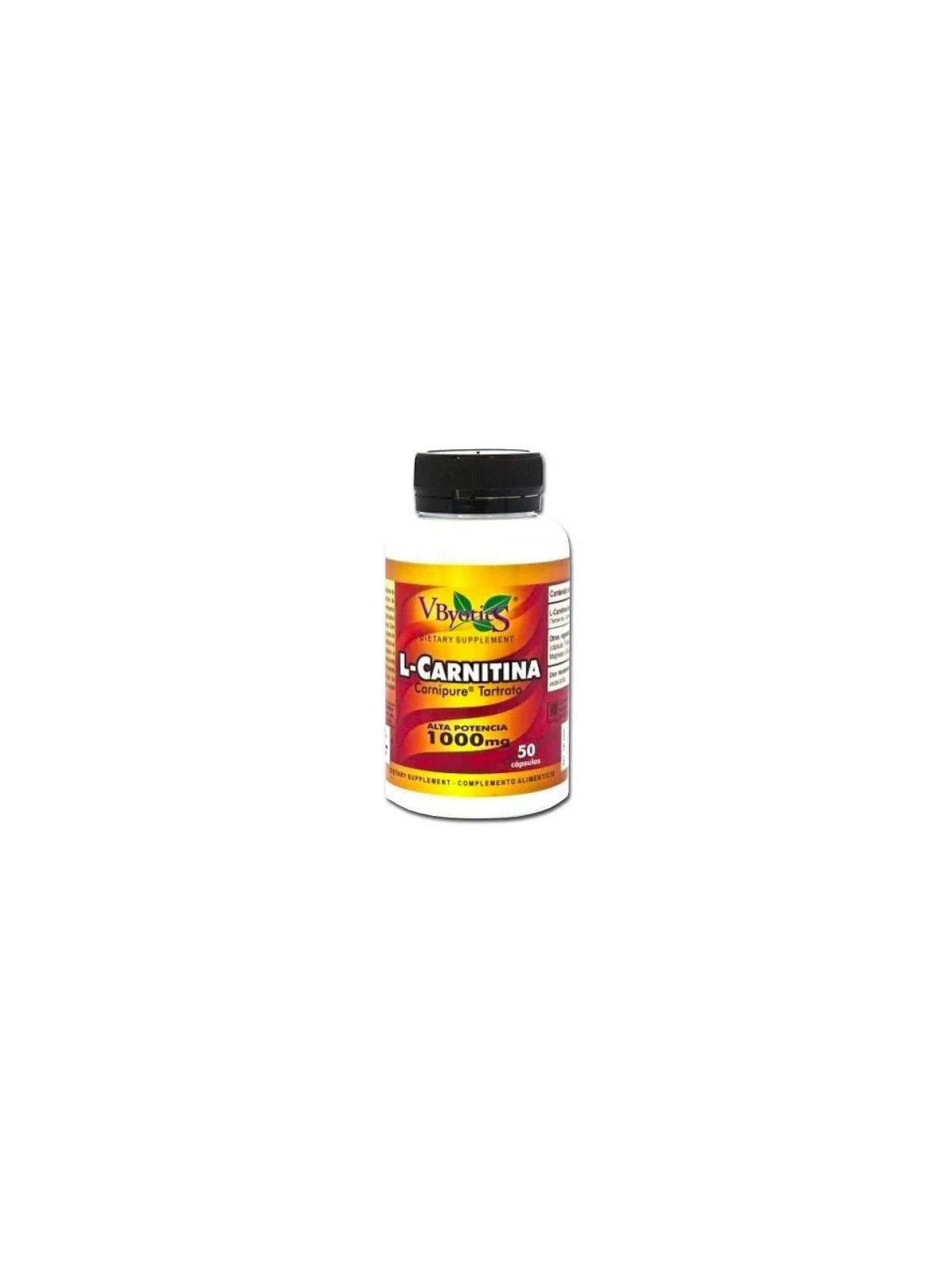 V.Byotic L-Carnitine Carnipure 1000 mg 50 Capsules