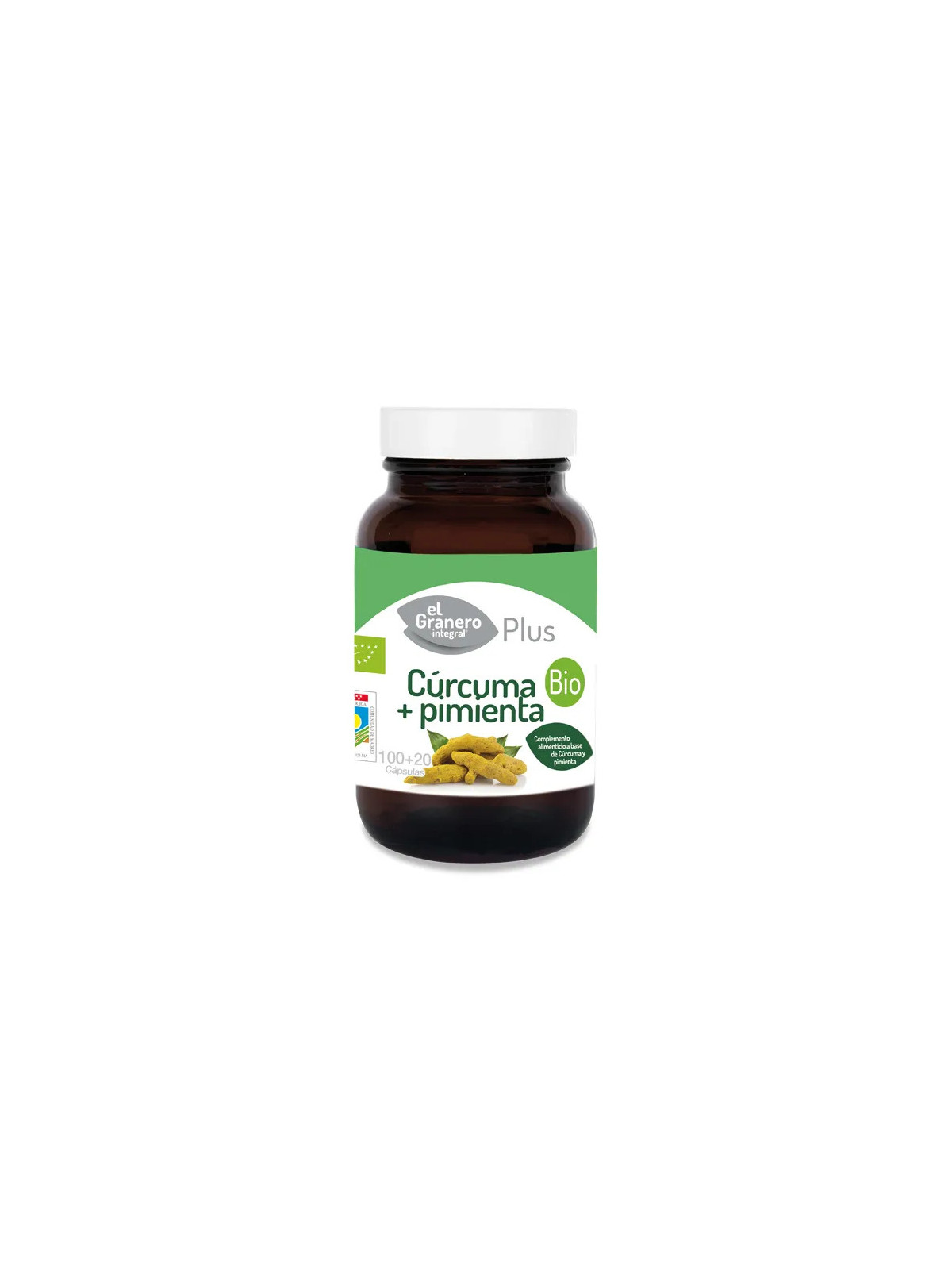 GRANERO S Curcuma Poivre Bio 440mg 100+20 Gélules