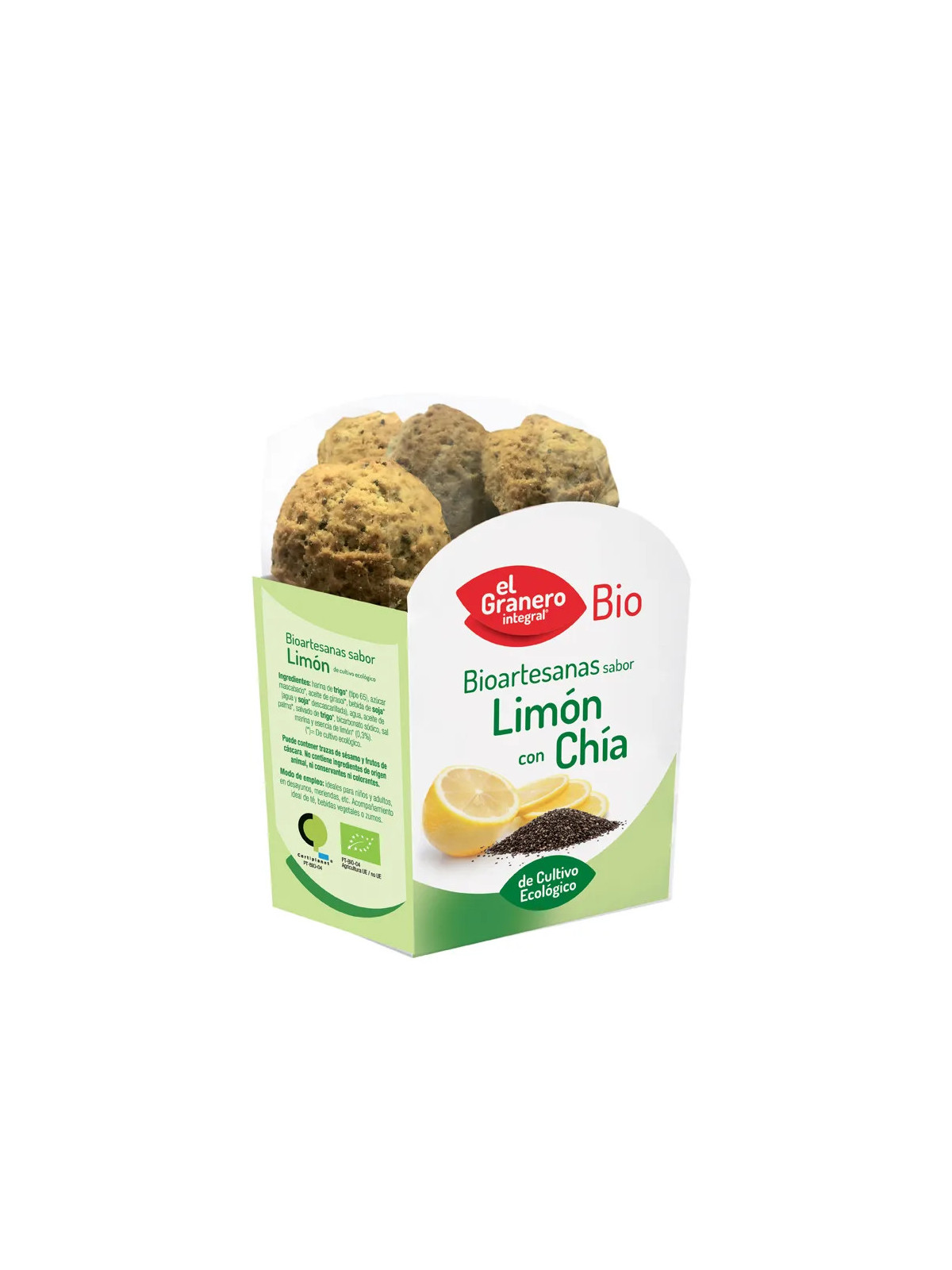 Granero Biscuits Artisanaux Saveur Citron aux Graines de Chia 250g