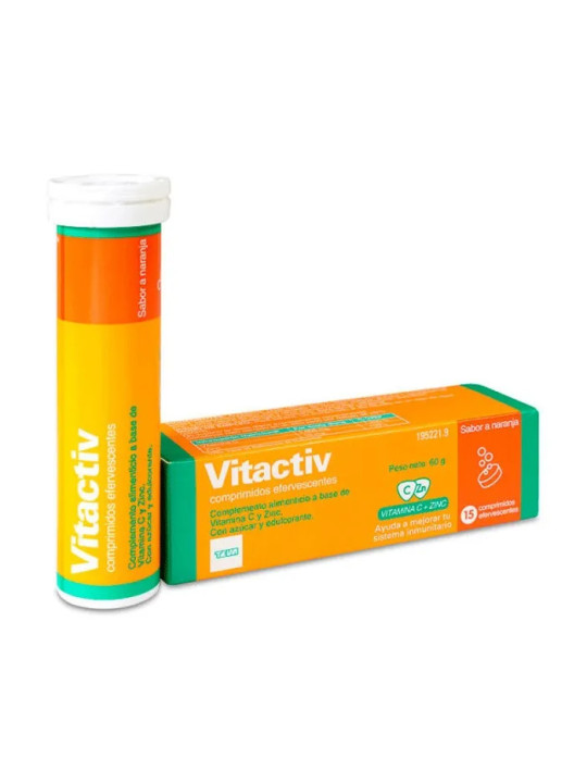 Teva Vitactiv 15 Comprimés Effervescents 60g