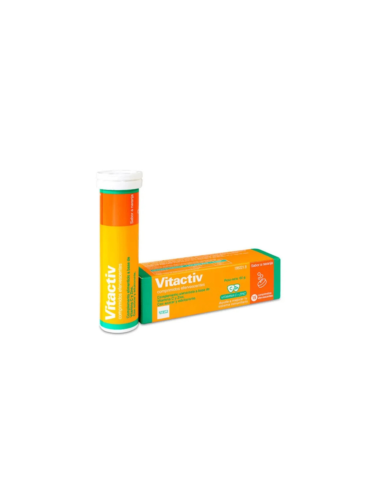 Teva Vitactiv 15 Comprimés Effervescents 60g