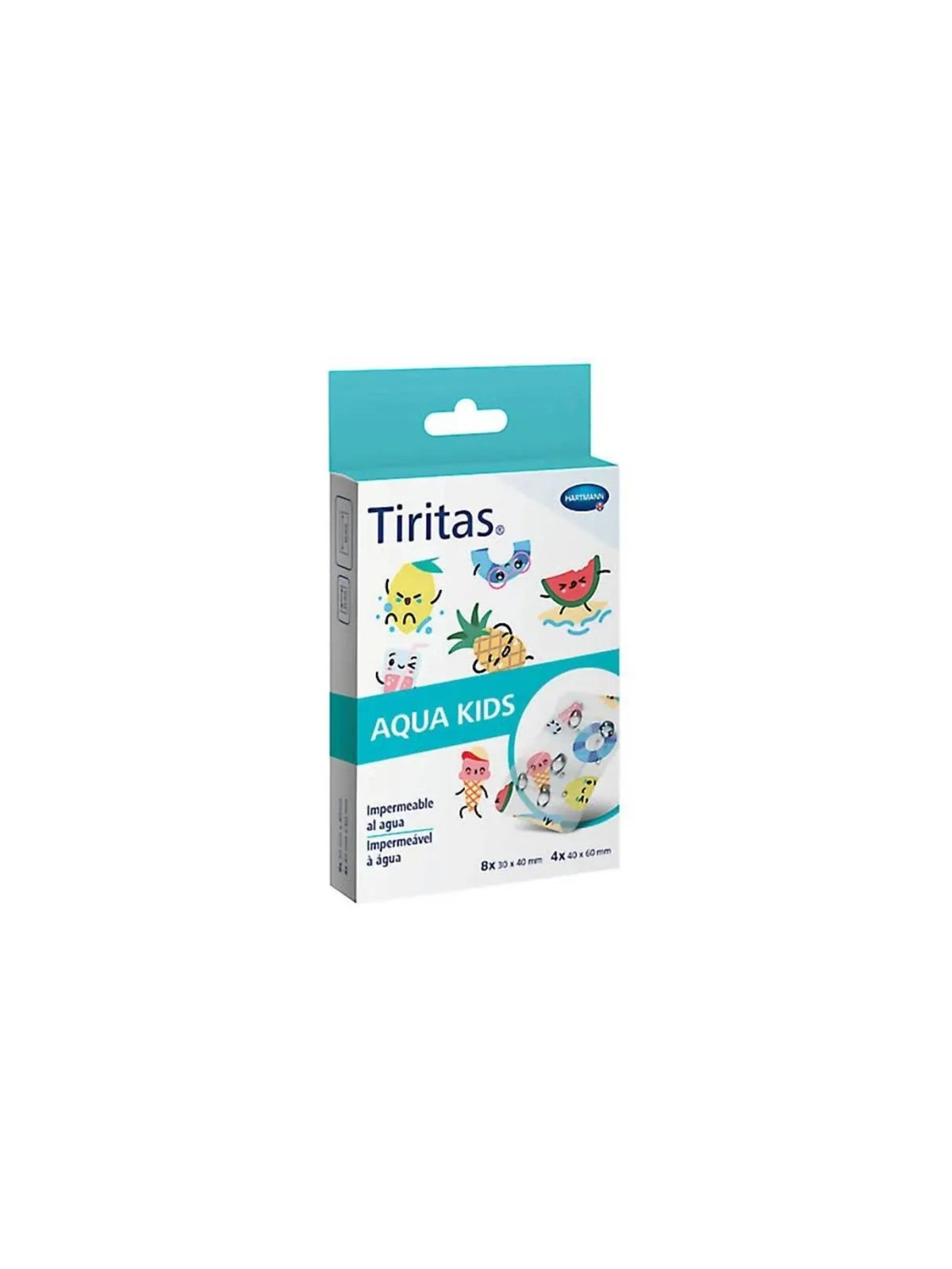 Hartmann Pansements Adhésifs Aqua Kids 2 Tailles 12U