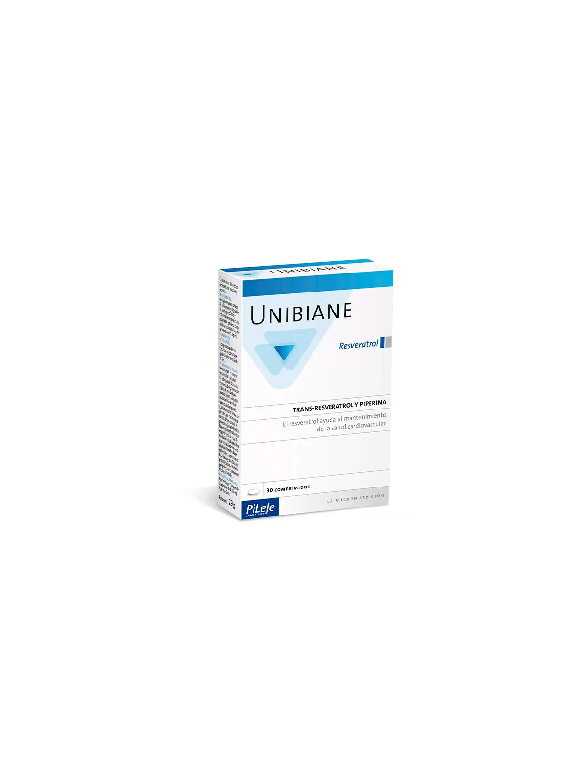 Pileje Unibiane Resveratrol 30 Capsules