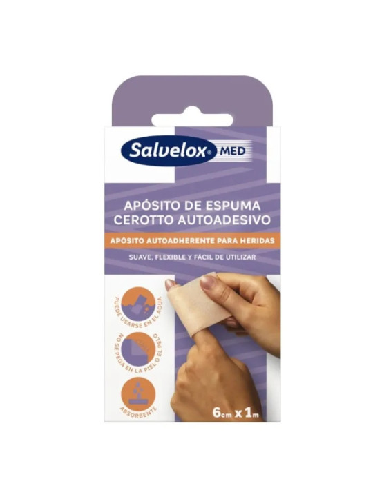 Salvelox Pansement En Mousse 6cm x 1m