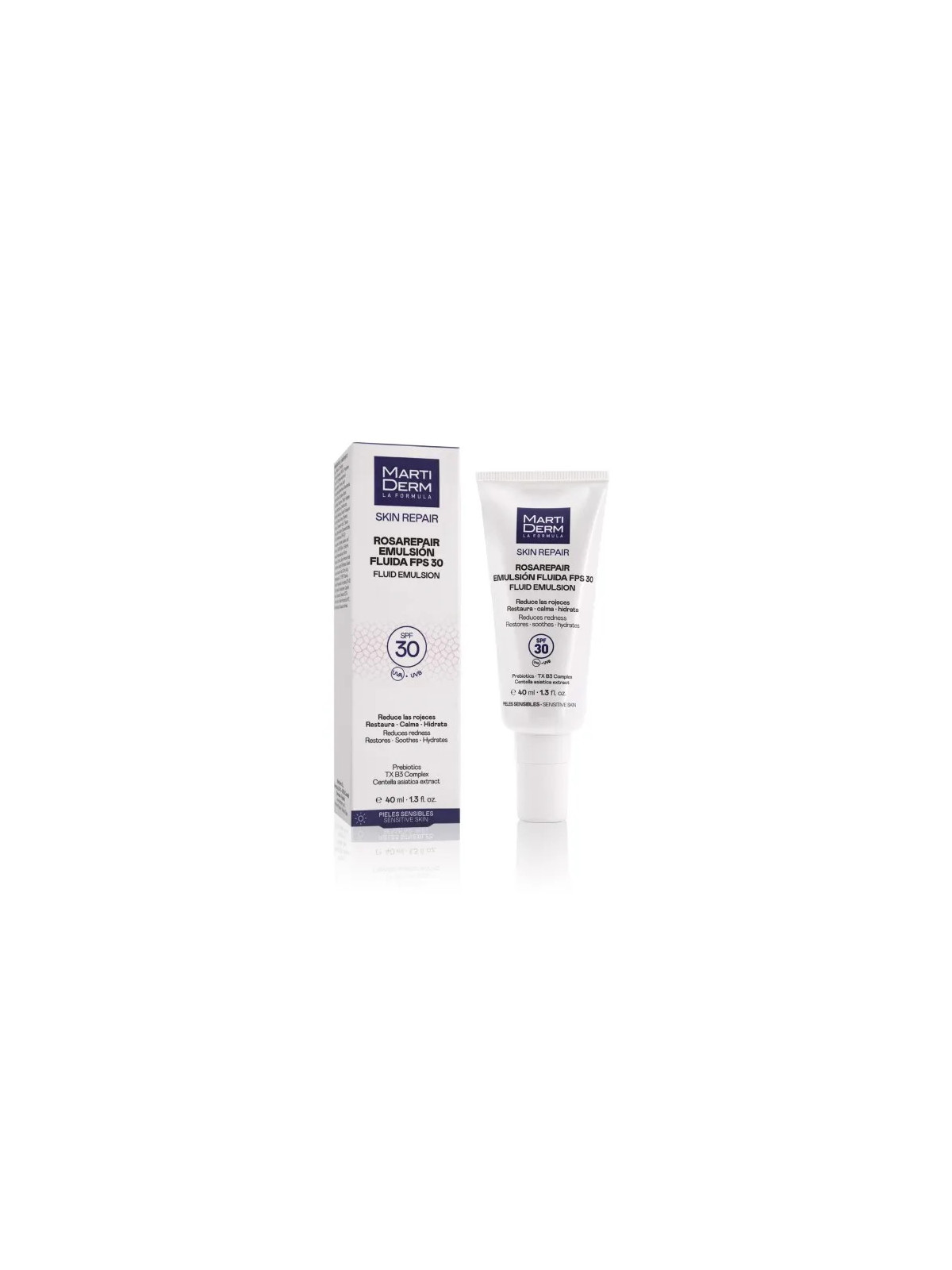 MartiDerm Rosarepair Émulsion Fluide SPF30 40ml