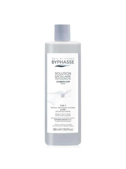 Byphasse Solution Micellaire Démaquillante au Charbon Actif 500ml