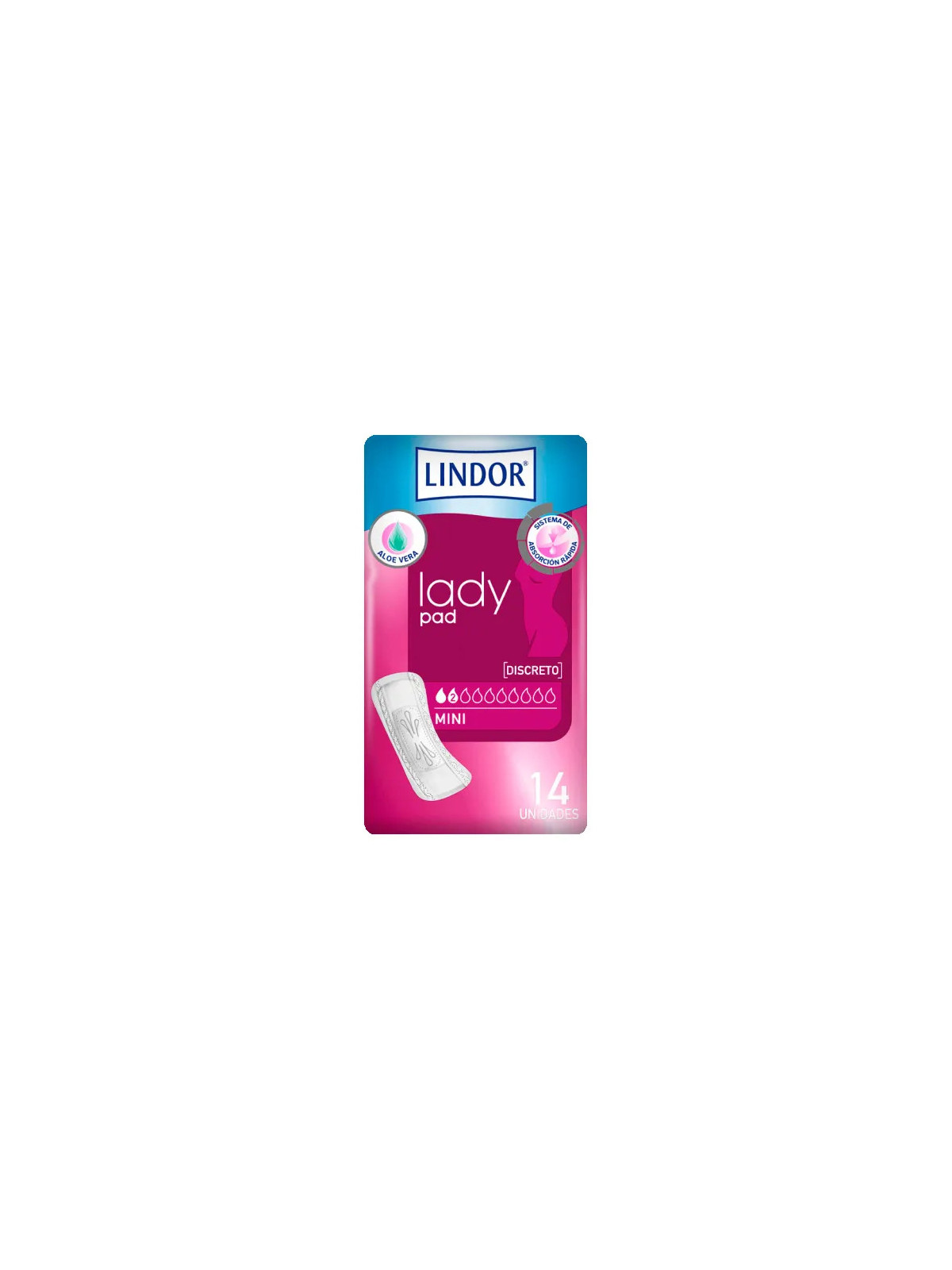 Hartmann Lindor Lady Pad Mini 2 Gouttes 14 unités