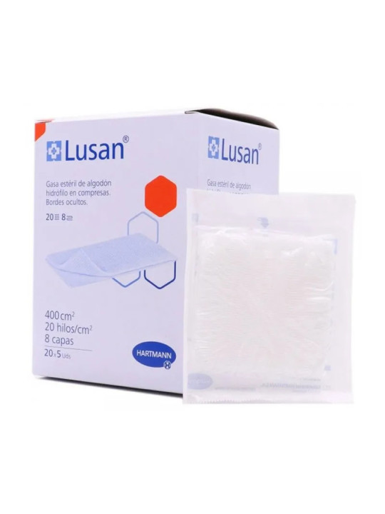 Hartmann Lusan Gaze en Coton 20 Sachets de 5