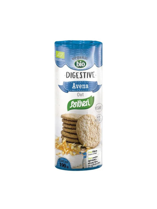 Santiveri Biscuits Digestifs aux Flocons d'Avoine Bio 190g