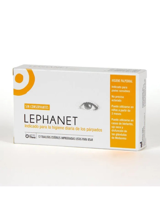 Théa Lephanet 12 Lingettes Nettoyantes pour les Yeux