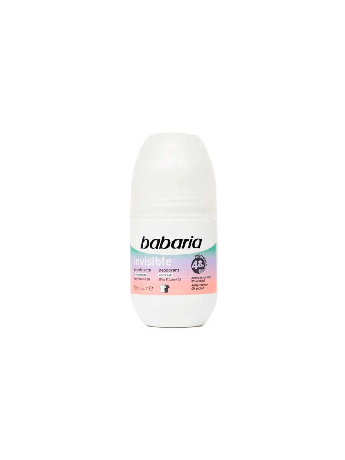 Babaria Déodorant Roll-On Invisible 50ml