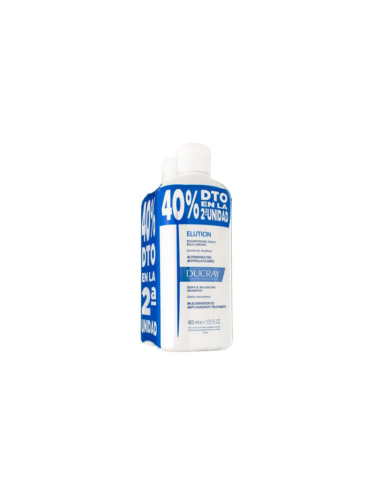 Ducray Elution Shampooing Traitant DermoProtecteur 2x400ml