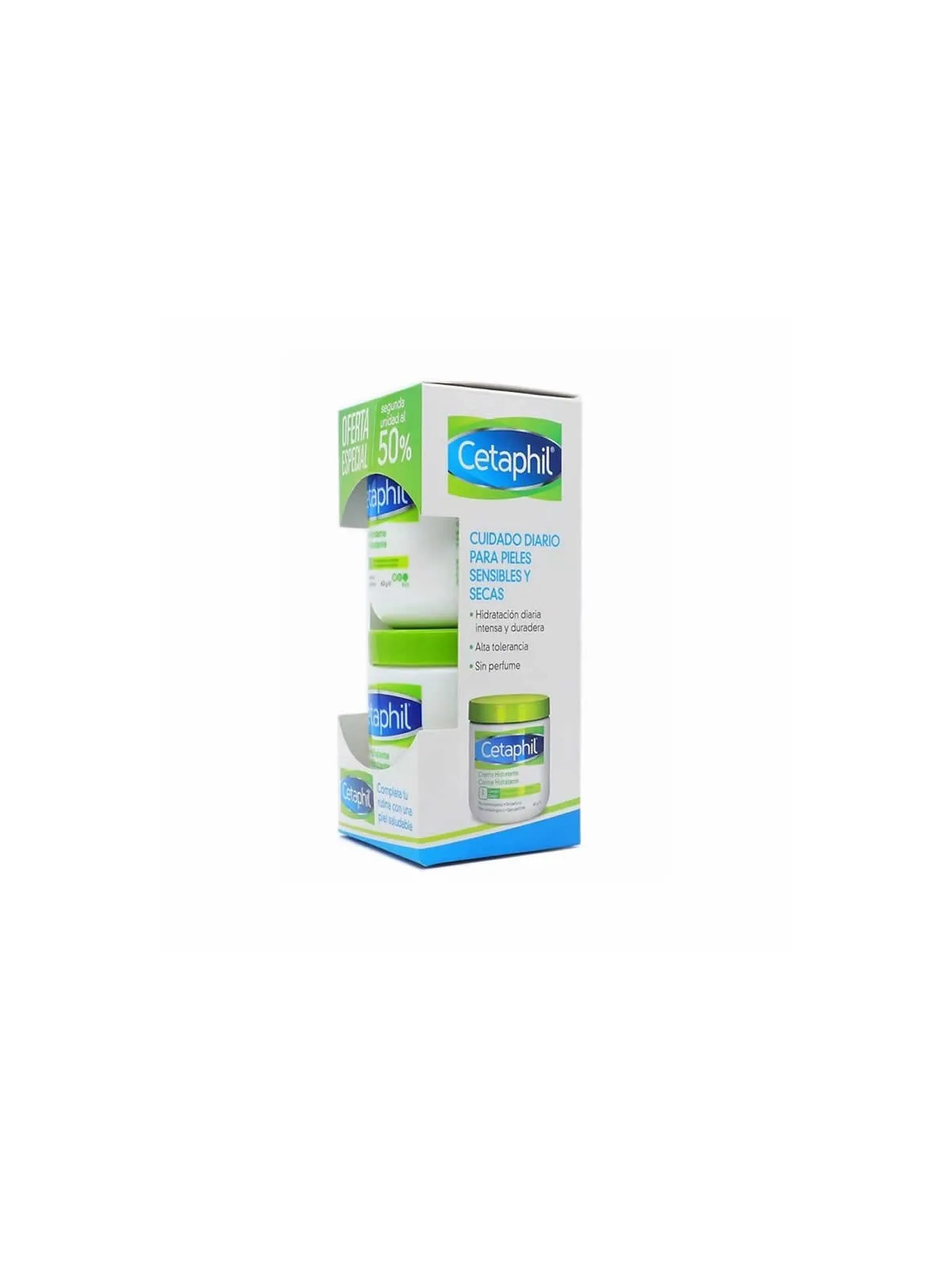 Cetaphil Crème Hydratante Peaux Sensibles et Sèches 2x453g