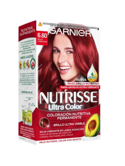 Garnier Nutrisse Coloration Permanente 6.60 Rouge Intense