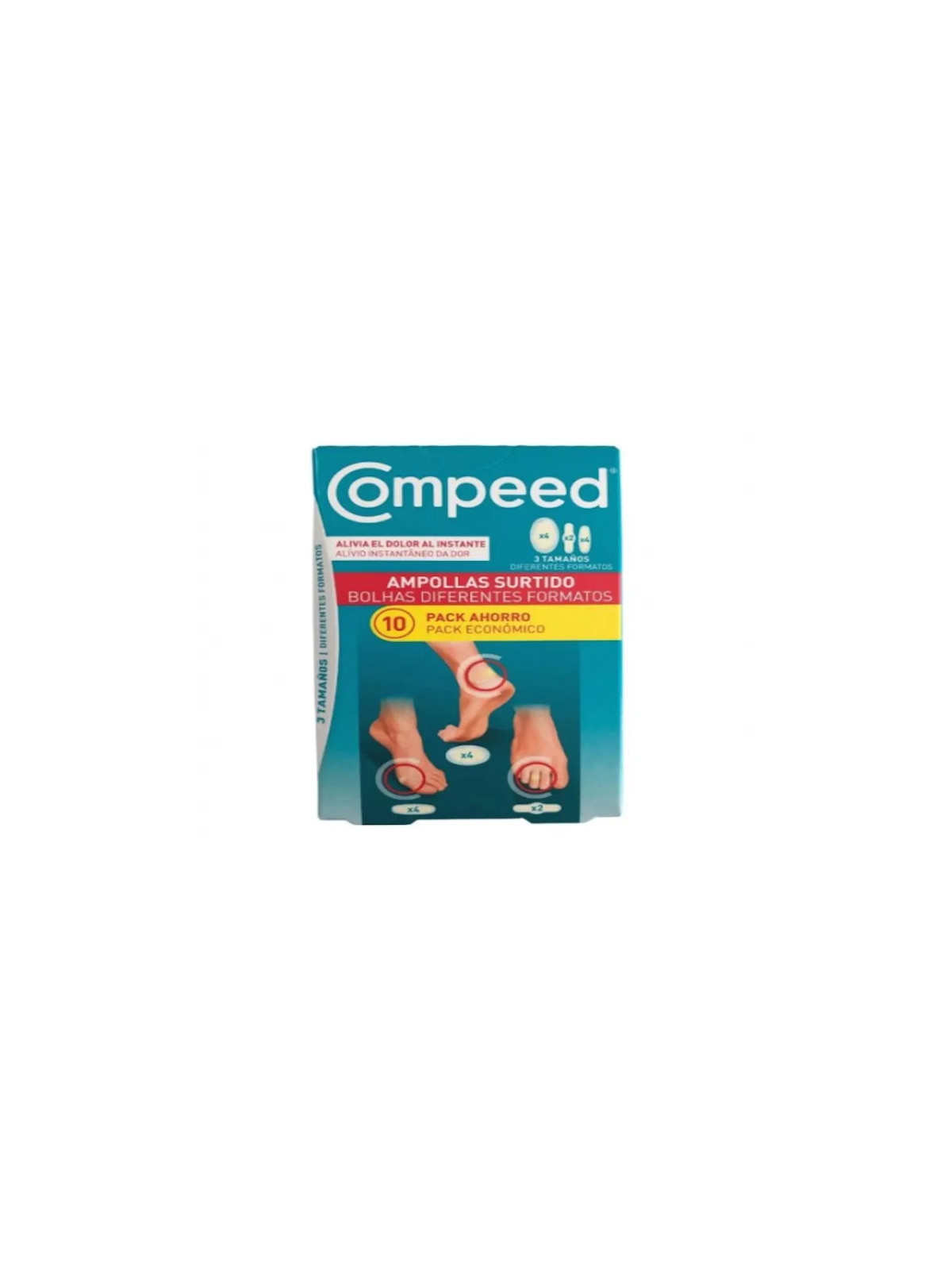 Compeed Pansements Ampoules Pack Mixte 10 Unités