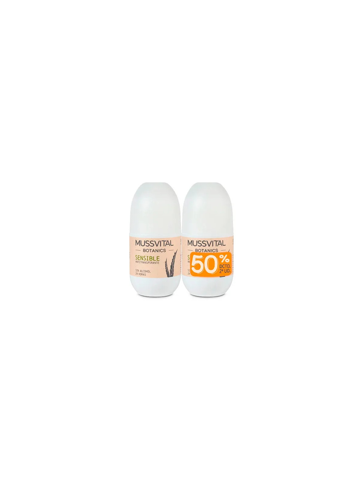 Mussvital Botanics Déodorant Sensible 75ml Lot de 2