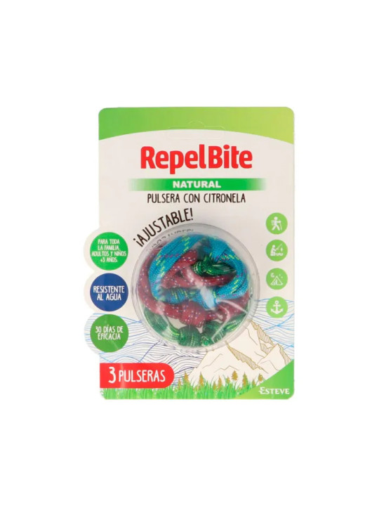 Bracelet Natura Repel Bite Cordes Anti-Moustiques