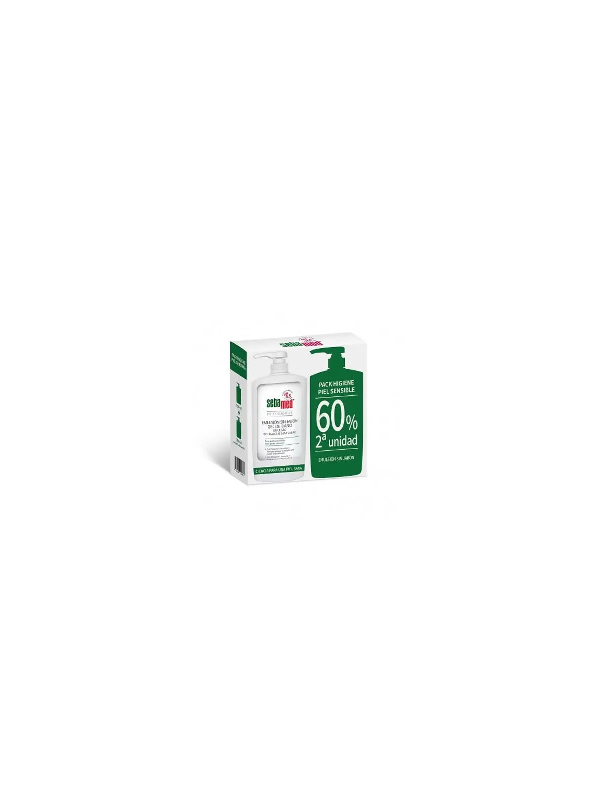 Sebamed Gel de Bain Émulsion Sans Savon 2 x 750ml
