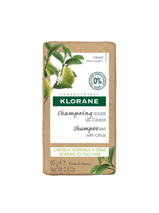Klorane Shampooing Solide à la Citronnelle 80g