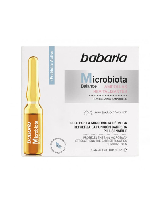 Babaria Microbiota Balance Traitement Ampoules Revitalisantes Peaux Sensibles 5 unités