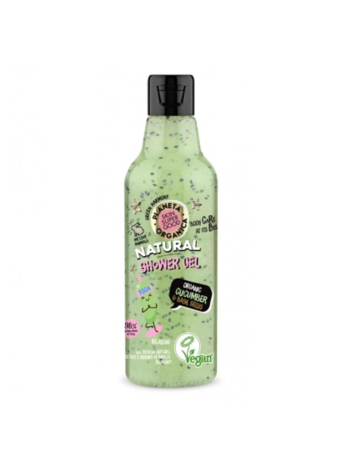 Natura Siberica Skin Super Good Gel Douche Naturel Concombre et Graines de Basilic 250ml