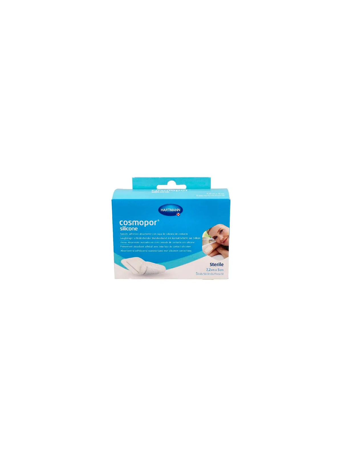 Hartmann Cosmopor Silicone Pansement 7,2x5cm 5 Unités