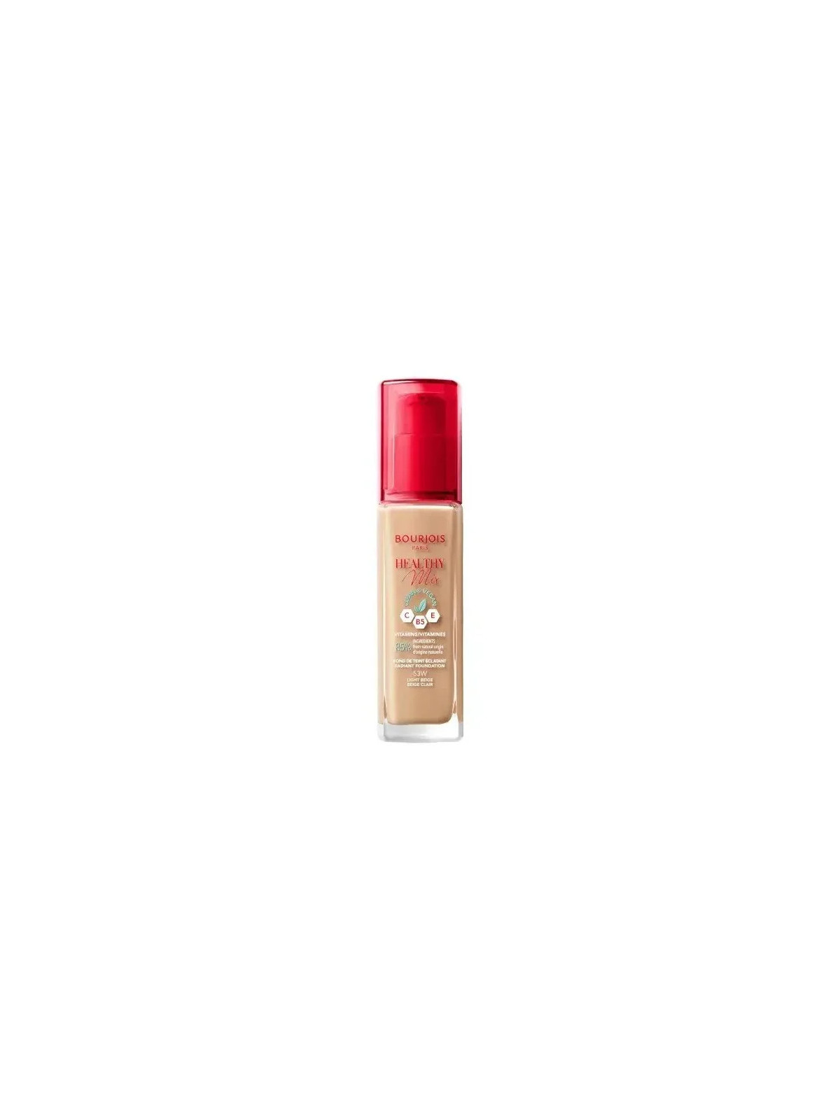 Bourjois Healthy Mix Fond de Teint Éclat 53 Light Beige 30ml