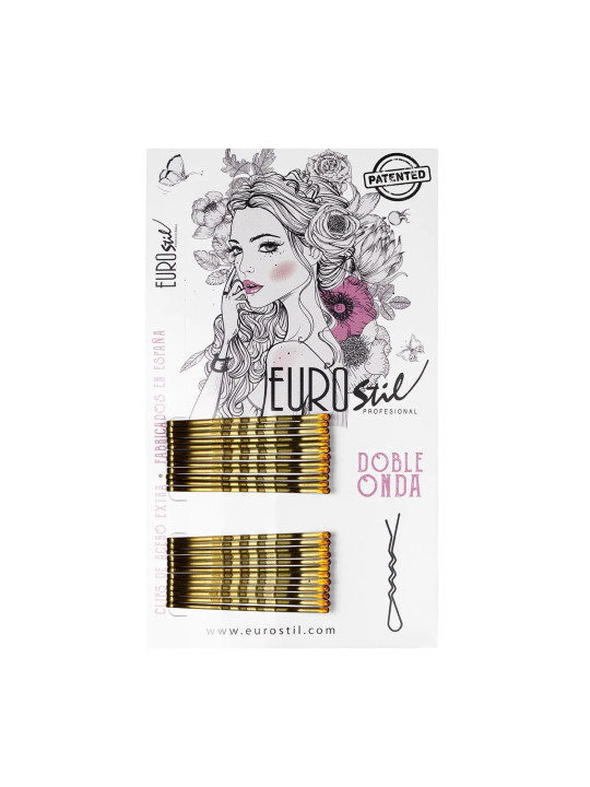 Eurostil Clips Double Onde Bronze 24 unités