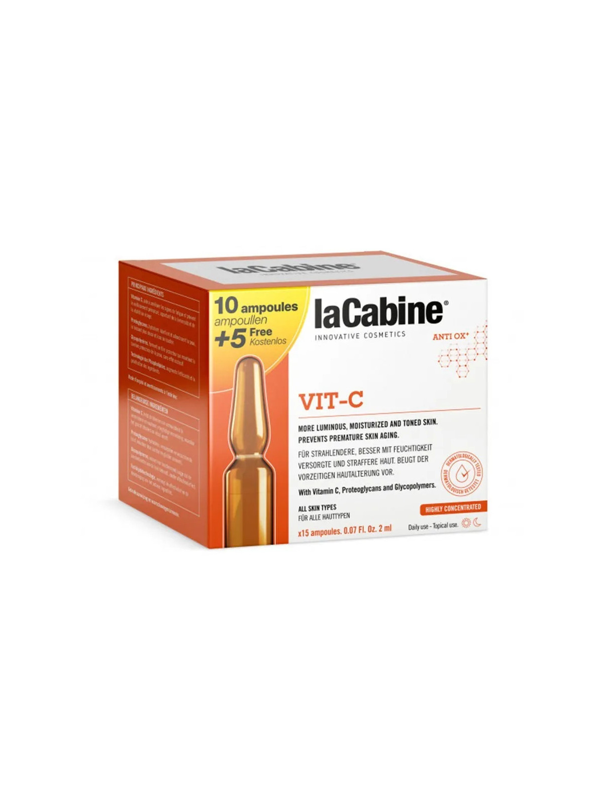 La Cabine Ampoules Visage Pack 10 (5x2) Vitamine C