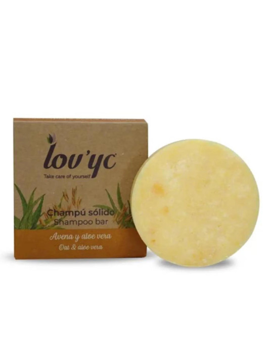 Lovyc Shampooing Solide Avoine et Aloe Vera 50g