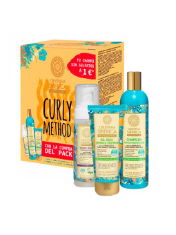 Natura Siberica Oblepikha Shampooing Sans Sulfates Boucles 400ml + Gel Boucles 200ml + Mousse 170ml