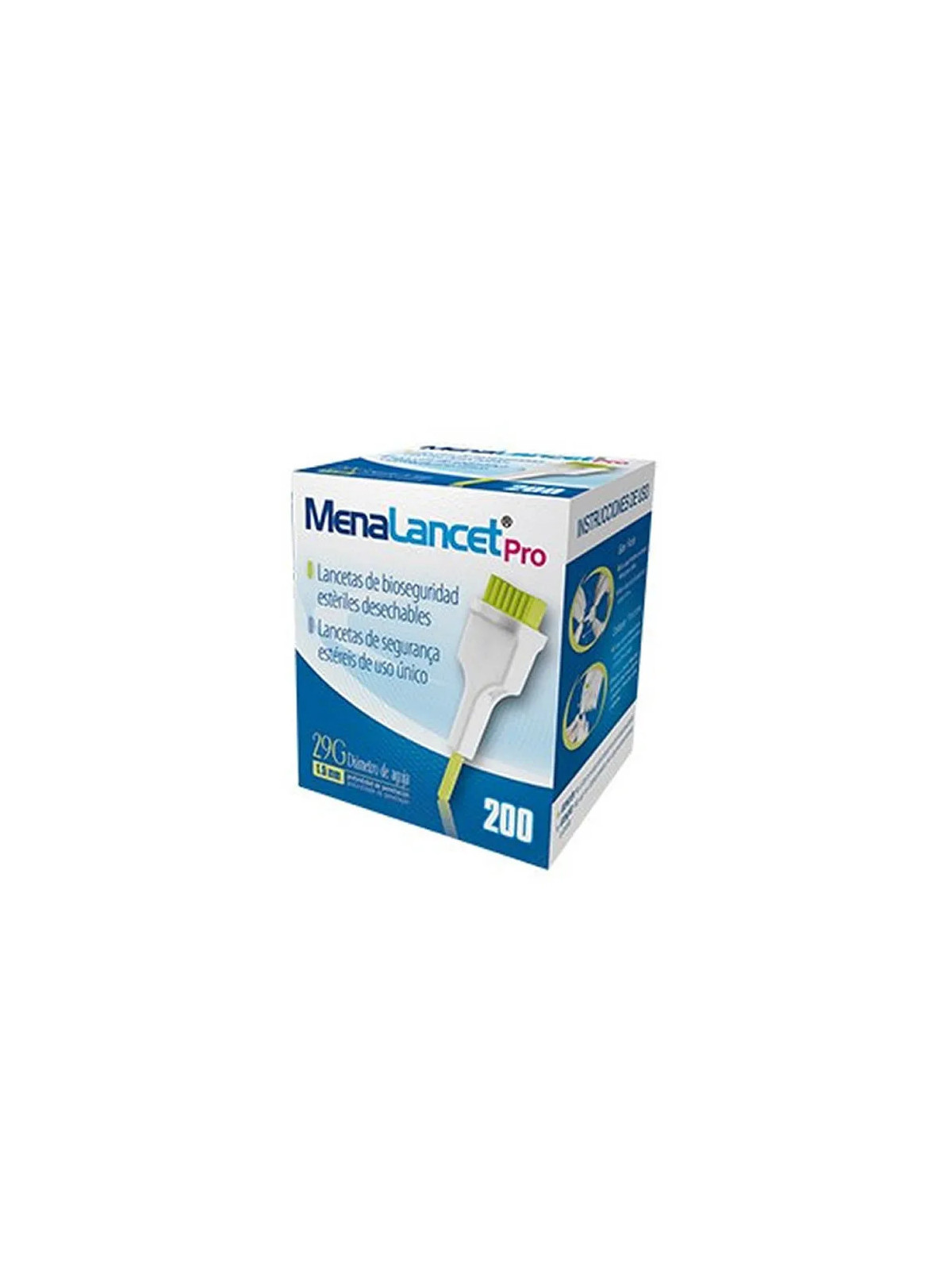 Menarini Menalancet Pro 29G 200 Lancettes